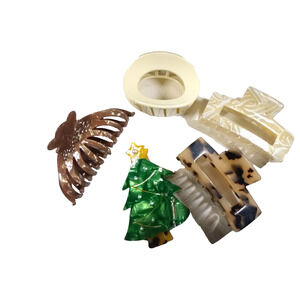 Hair Barrette Ponytail Tail Holder Clips